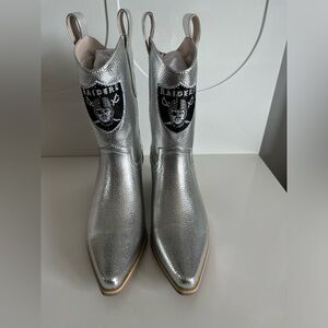 NFL Licensed Las Vegas Raiders Vegan Leather Boot